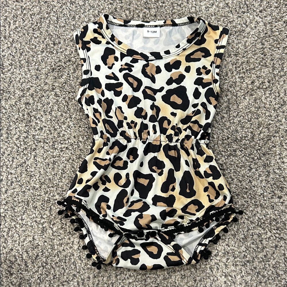 Leopard Print Baby Romper